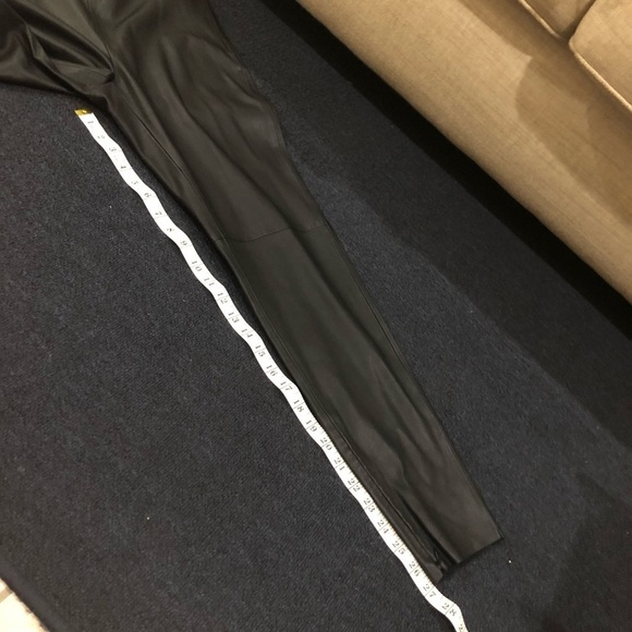 Zara Basic Black Leather Pants Size Large - Picture 11 of 11